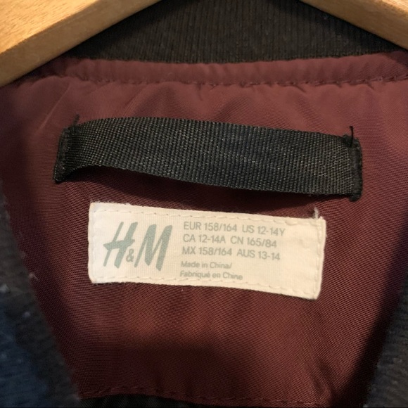 H&M | Burgundy Bomber-style Jacket - Picture 4 of 10